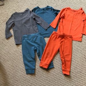 Bundle of Primary 12-18mo long sleeve tops & pants